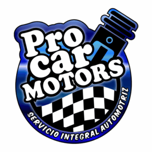 Logotipo Pro Car Motors, Taller Automotriz Integral, Taller Mecánico, Electricidad Automotriz, Rescate de Vehículos, Cerrajería Automotriz.