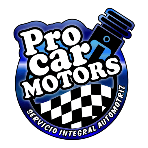 Logotipo Pro Car Motors, Taller Automotriz Integral, Taller Mecánico, Electricidad Automotriz, Rescate de Vehículos, Cerrajería Automotriz.